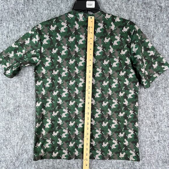 Zaxbys Shirt Mens Small Green Camo Fast Food Retail Employee Uniform Chicken - Picture 7 of 9